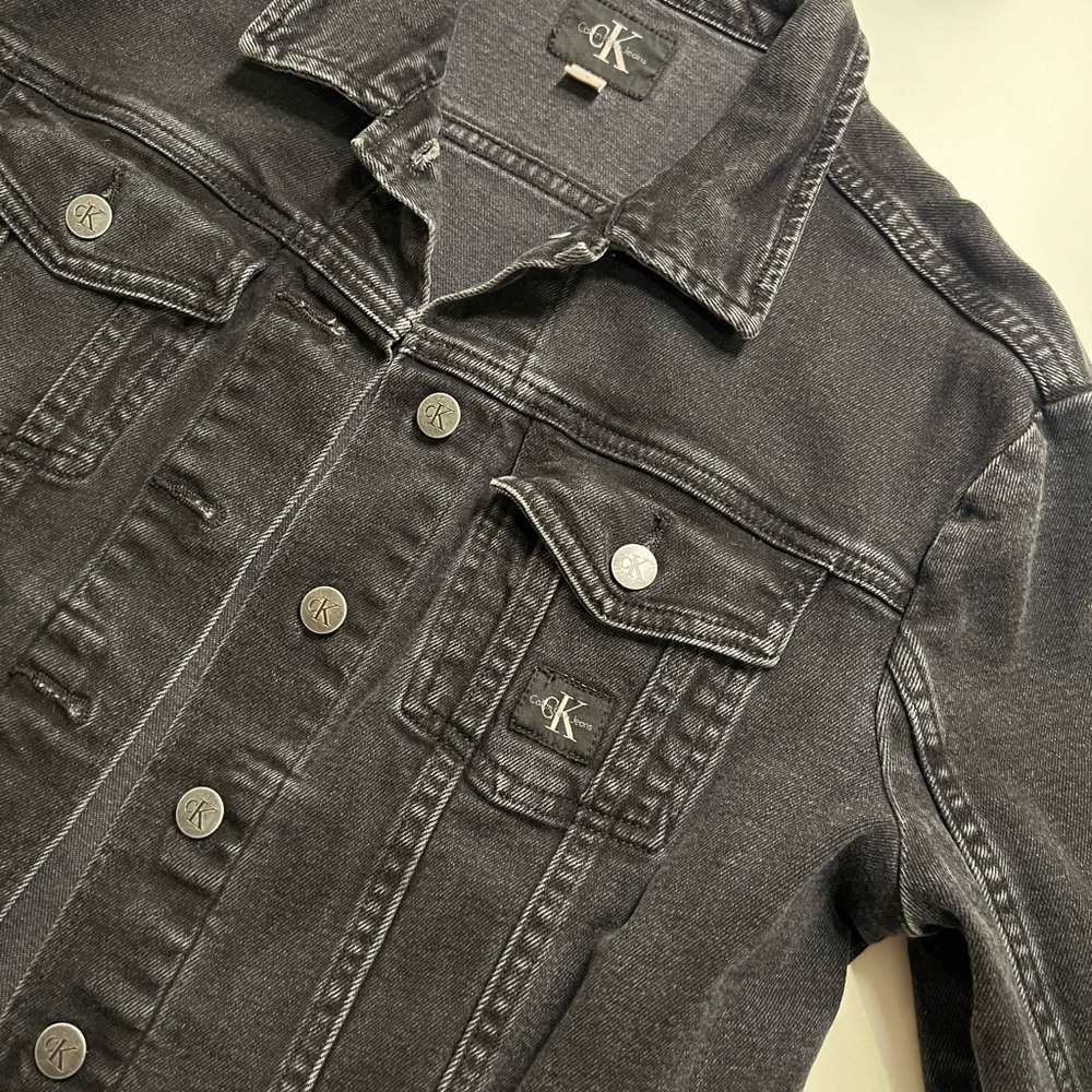 Vintage Calvin Klein Black Denim Jacket, size S